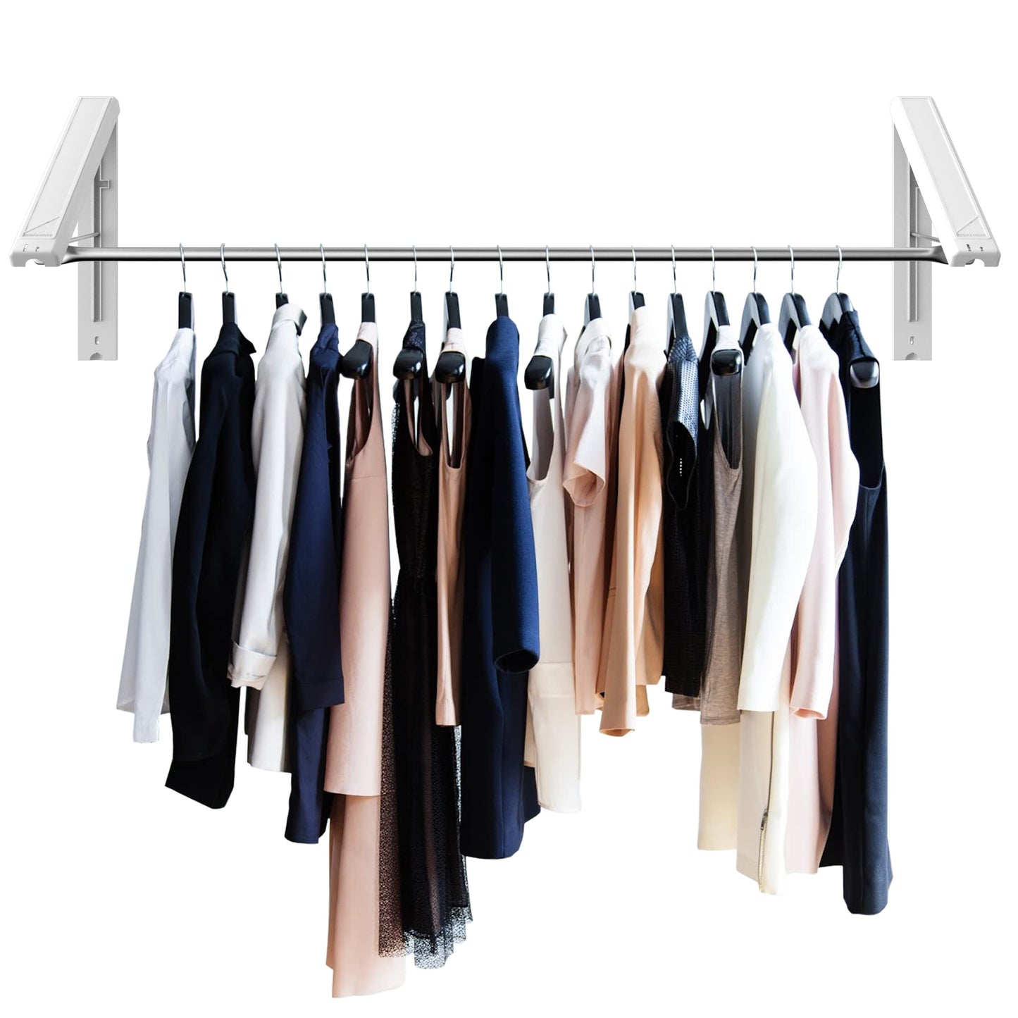 Foldable Wall-Mounted Clothes Drying Rack – Space-Saving Laundry Organizer