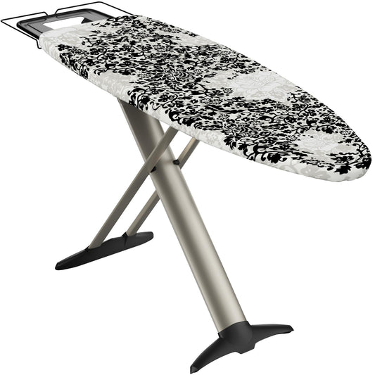 Bartnelli Pro Extra-Wide Ironing Board – 62"x19", Adjustable Height, Foldable with Steam Iron Rest