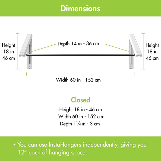 Foldable Wall-Mounted Clothes Drying Rack – Space-Saving Laundry Organizer