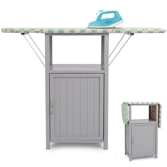 Wall-Mounted Ironing Board Cabinet – White