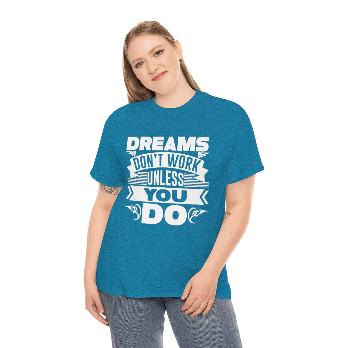 Dreams Don't work unless you do Unisex Heavy Cotton Tee