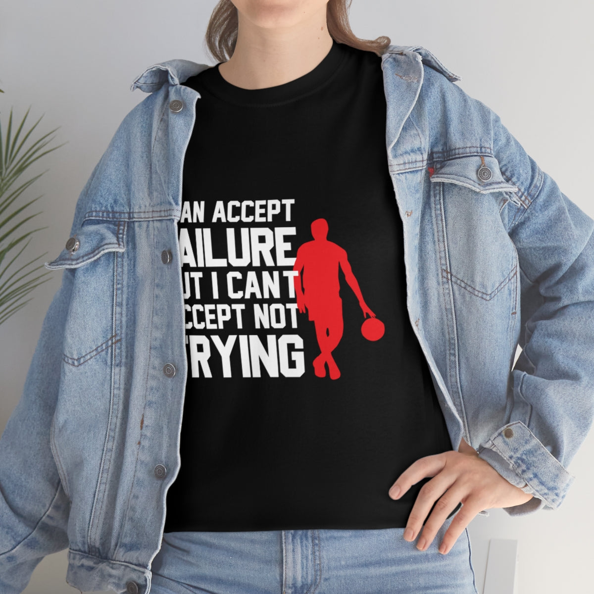 I Can accept failure BUT... Unisex Heavy Cotton Tee