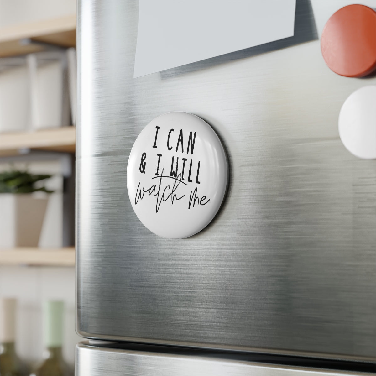 I can and I will Button Magnet, Round (1 & 10 pcs)