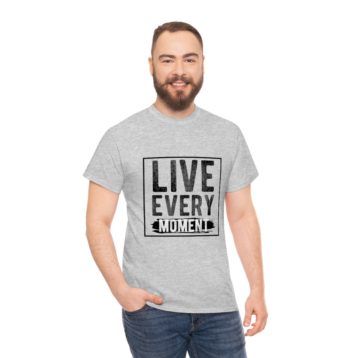 Live every moment Unisex Heavy Cotton Tee