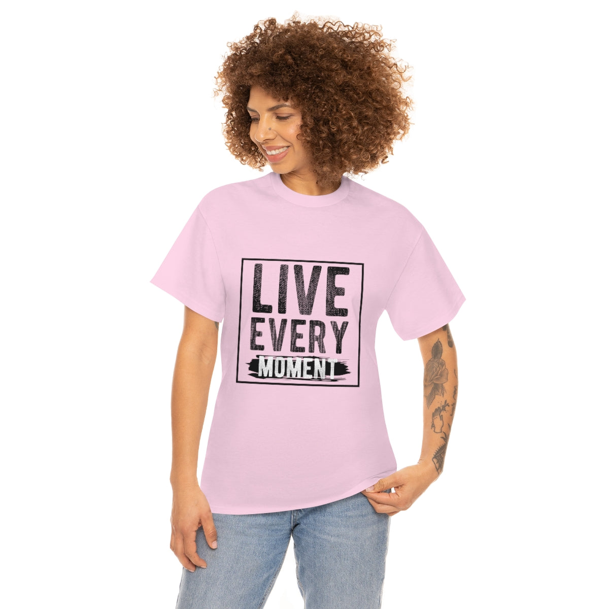 Live every moment Unisex Heavy Cotton Tee