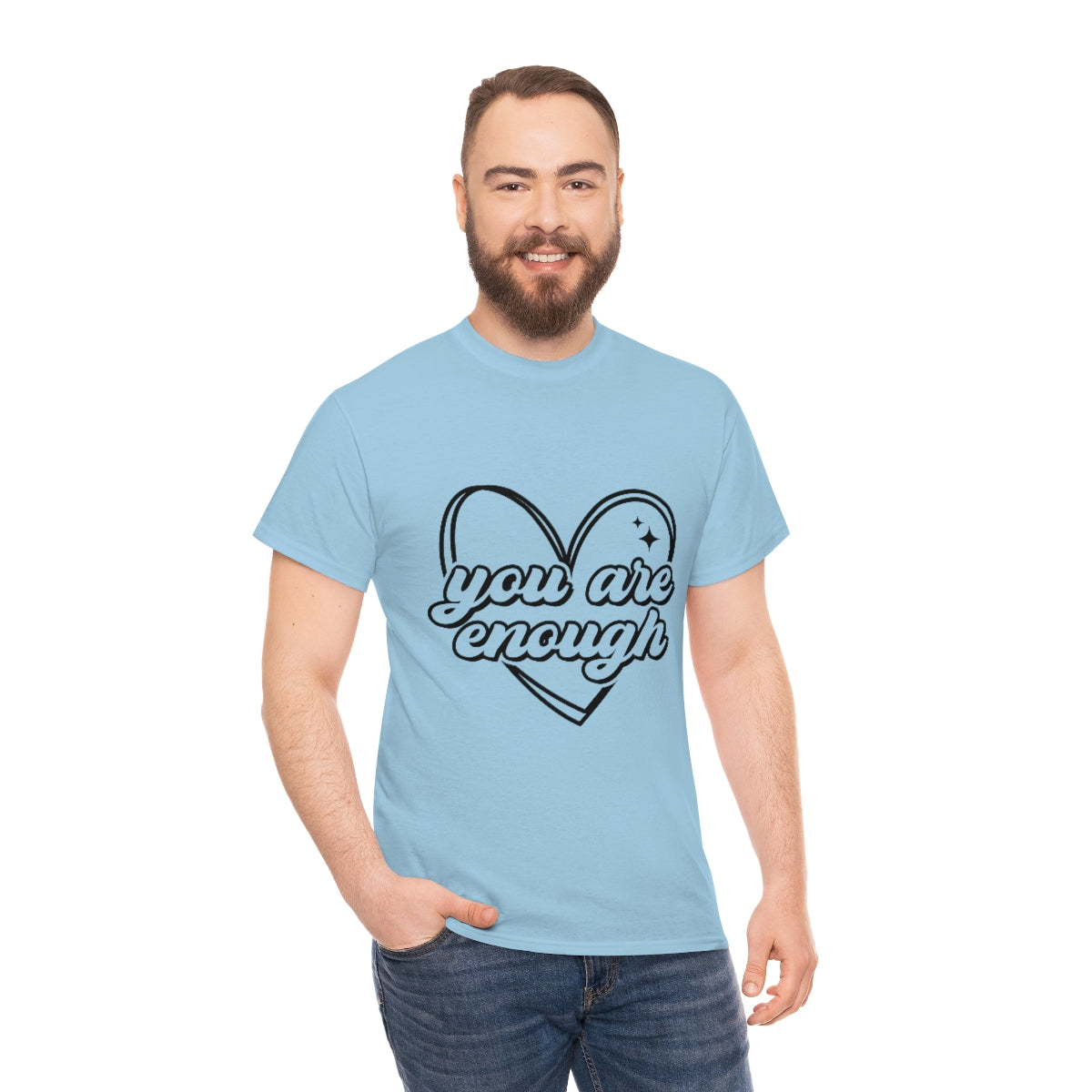 You are enough Unisex Heavy Cotton Tee