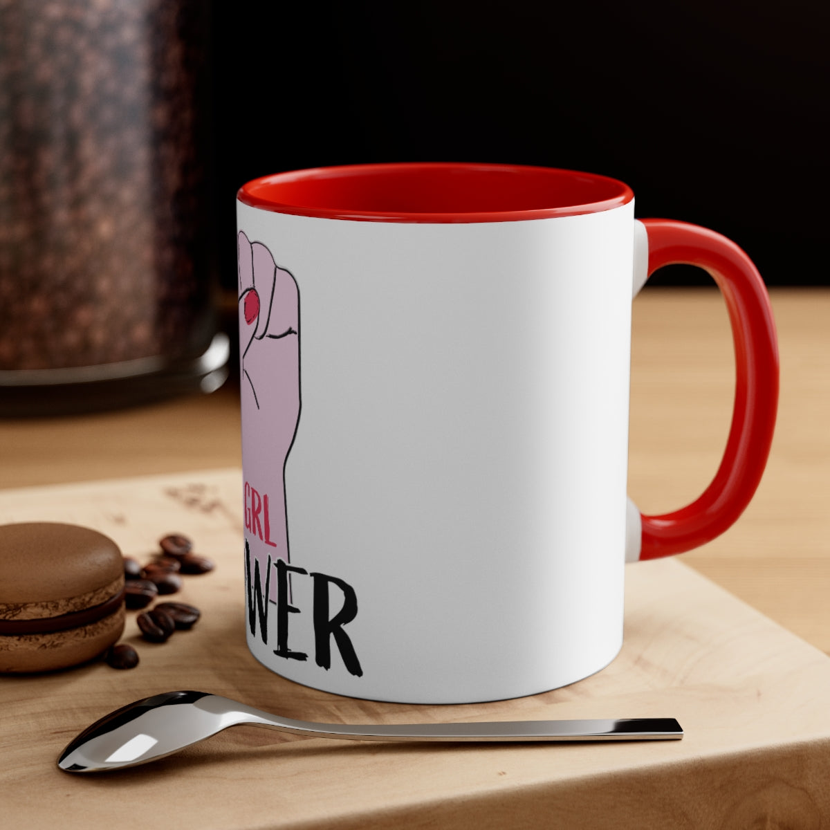 Girl PowerAccent Coffee Mug, 11oz