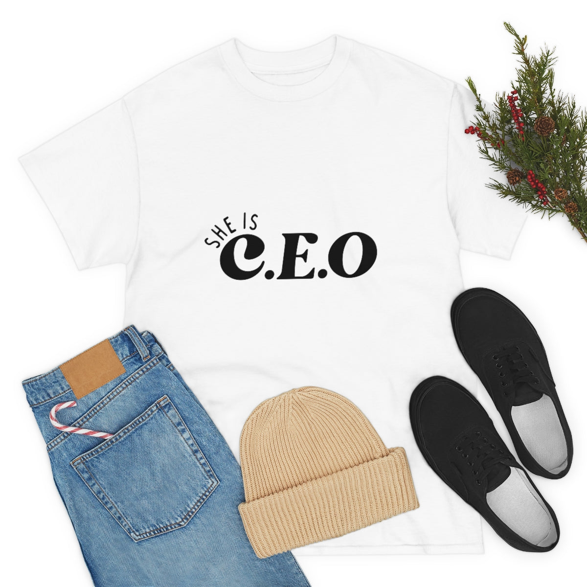 She is CEO Unisex Heavy Cotton Tee
