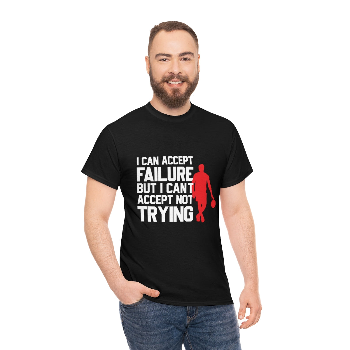 I Can accept failure BUT... Unisex Heavy Cotton Tee