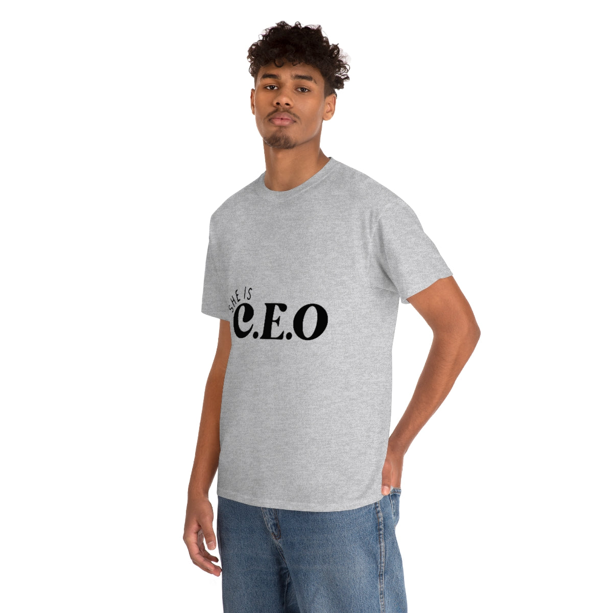 She is CEO Unisex Heavy Cotton Tee