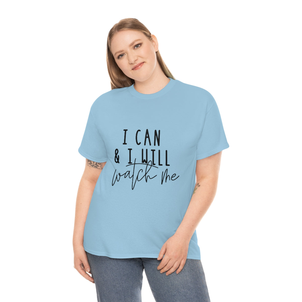 I can and I will watch me Unisex Heavy Cotton Tee