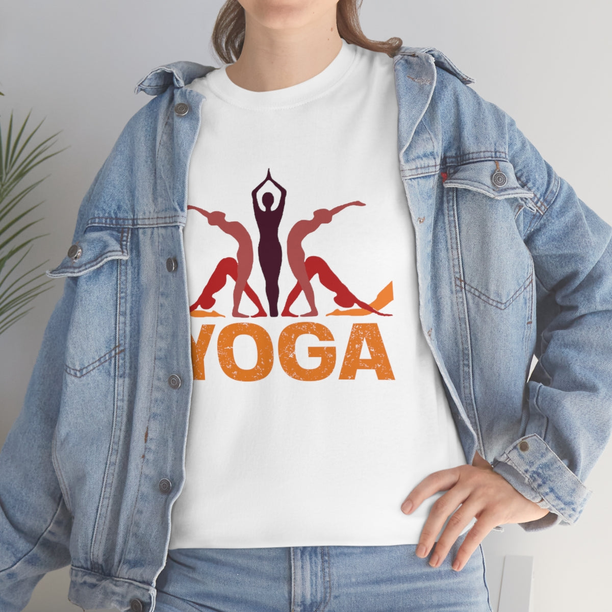 Yoga Poses Unisex Heavy Cotton Tee