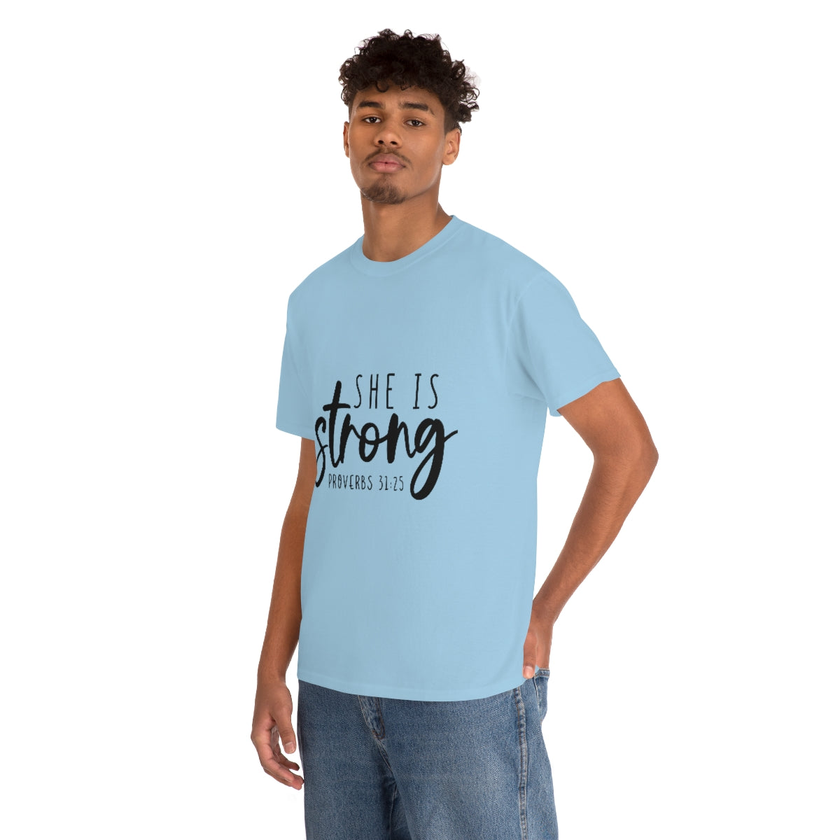 She's Strong Probe Unisex Heavy Cotton Tee